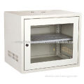 Wall-mounted SPCC Network Cabinet, Made of Cold-rolled Steel Material with Glass DoorNew
